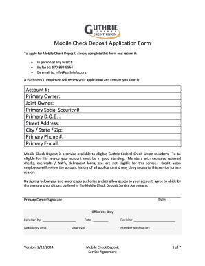 Funds deposited using mobile check deposit are generally available after three business days. meijer credit union mobile deposit - Edit & Fill Out ...
