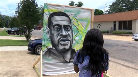 Art can say things you cannot express with words. ARTIST PAINTS MURAL HONORING GEORGE FLOYD - WVUA23