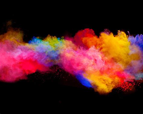 Explosion Of Colored Powder Stock Photo 08 Free Download