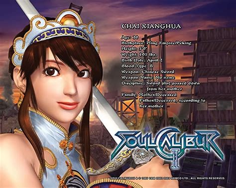 Xianghua Chai Soul Calibur Character Profile