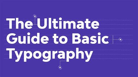 The Ultimate Guide To Basic Typography YouTube