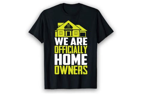 Officially Homeowner T Shirt Design Graphic By