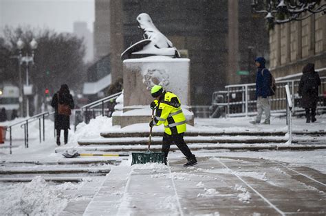 1st Storm Of The Season Blankets Boston, Shutting Schools 