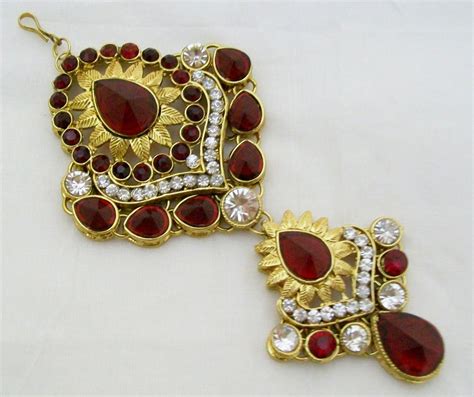 Jodha Akbar Kundan Jhoomar Indian Bridal Hair Jewelry