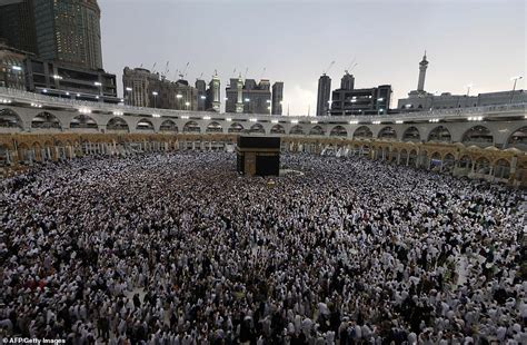 Muslim Worshippers Gather At Holy Shrine In Mecca For Last Friday Of