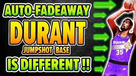 Auto Fadeaway Kevin Durant Jumpshot Base Youtube