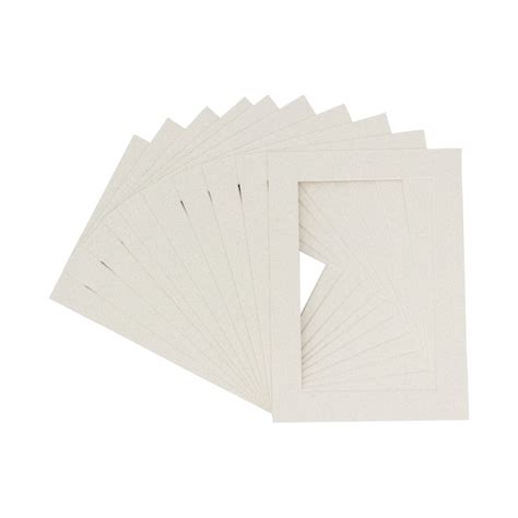 12x12 Mat Bevel Cut For 8x8 Photos Acid Free Oyster Shell White