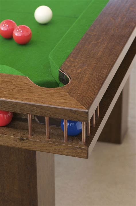 This Handsome Snooker Table Made From Fumed Oak Makes A Striking Visual