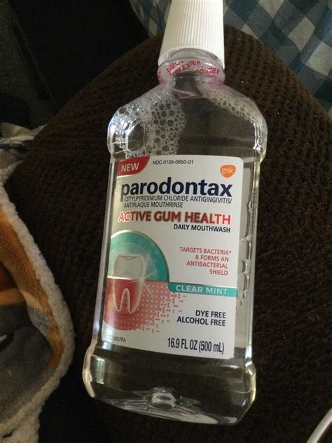 Parodontax 169 Fl Oz Active Gum Health Mouthwash In Clear Mint Bed