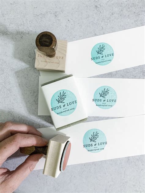 Branding for sutra soaps a handmade natural organic soap brand made locally in puerto rico. Custom Stamp - Natural Handcrafted Soap - Logo Stamp ...