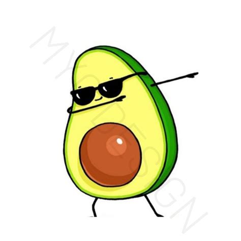 Avacado Instant Download Svg Png Eps Dxf  Digital Sticker Etsy