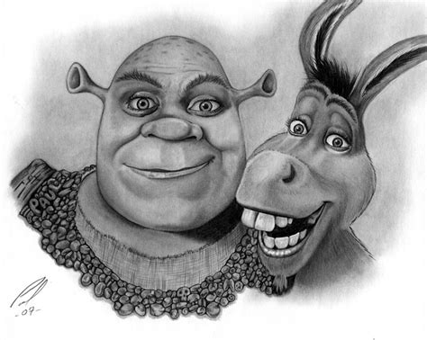 Images Of Face Donkey From Shrek Drawing
