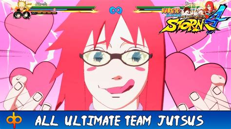 naruto shippuden ultimate ninja storm 4 all team ultimate jutsus secret reactions jap dub