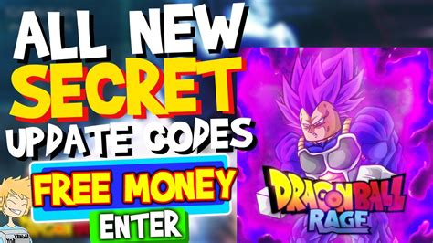 All Secret Update Codes In Dragon Ball Rage Roblox Dragon Ball Rage
