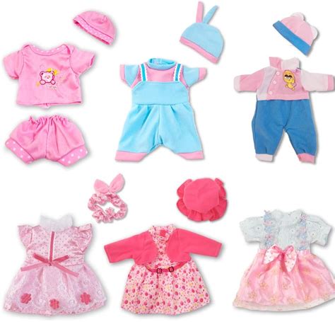 Amazon Com ARTST Doll Clothes 12 Inch Baby Doll Clothes 6 Sets