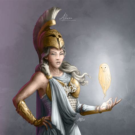 Artstation Athena Goddess Of Wisdom Handicraft And Warfare