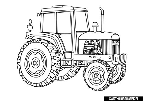 Malowanka Traktor Do Wydruku Traktor W Polu Kolorowanka Do Druku