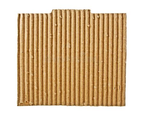 Corrugated Cardboard Isolated Stock Image Image Of Grunge Piece