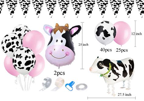 Buy 72pcs Cow Pink Balloons Garland Arch Kit Pink Cow Print Balloons