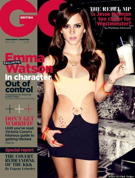 Emma Watson S Sexy Gq British Edition May 2013 Cover Orange Magazine