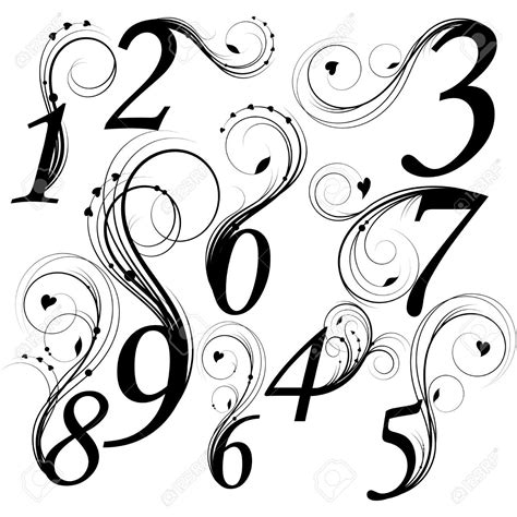 Fancy Number Fonts Design Free Fonts For Commercial Use