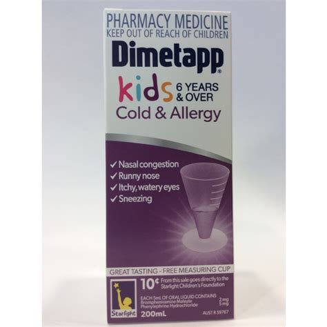 Dimetapp Elixir Sugar Free 6 Years 200ml