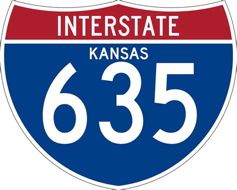 Interstate 635 Kansas Sign Clipart Free Download Transparent Png