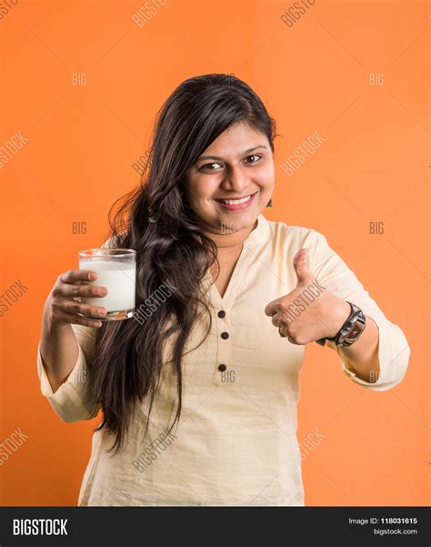 Indian Girl Drinking Image And Photo Free Trial Bigstock