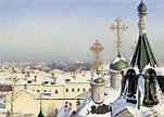 Wallpaper ID: 864197 / 1878, 1080P, winter, Sergey SVETOSLAVSKY, oil ...