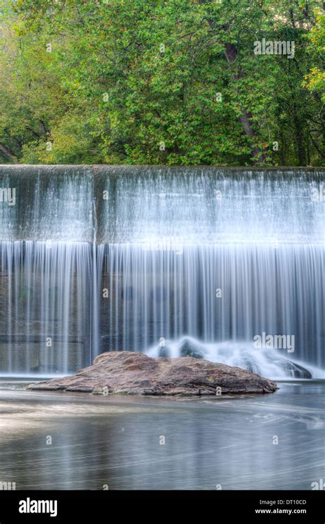 Bloede Dam In The Patapsco River In Patapsco State Park Maryland Stock