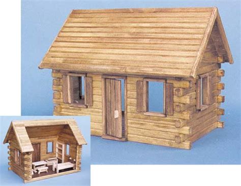 Log Cabins By Real Good Toys From Fingertip Fantasies Dollhouse Miniatures