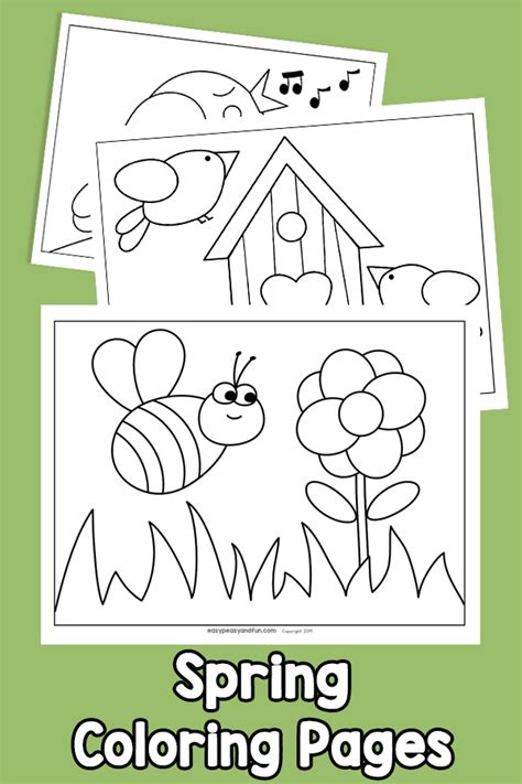 Spring Coloring Pages Easy Peasy And Fun Membership