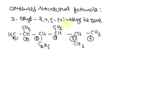 Solved Which Of The Following Is The Condensed Structural Formula For