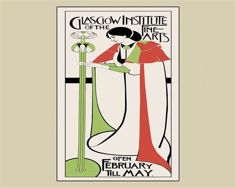 Charles Rennie Mackintosh Poster Scottish Art Nouveau Poster Etsy