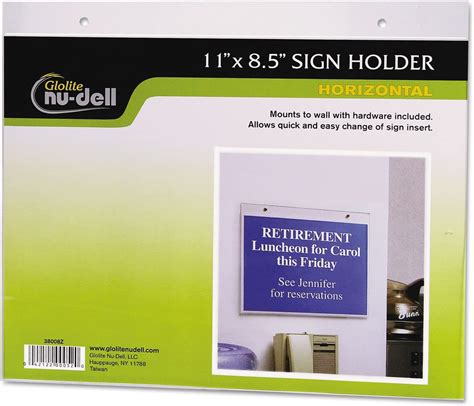 nudell clear plastic sign holders amazon ca office products