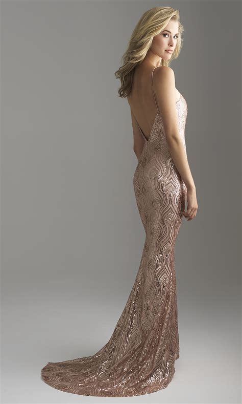 Maybe she's been hinting towards wanting a rose gold ring, but you. Rose Gold Long Sequin Prom Dress - PromGirl