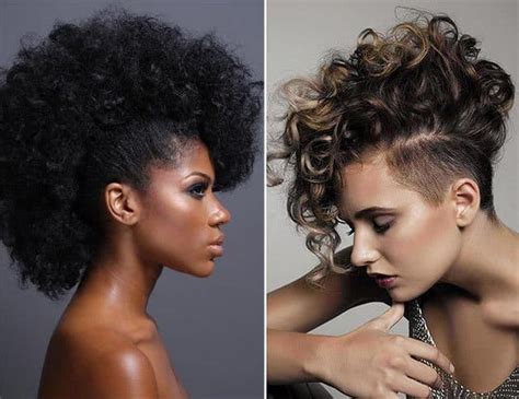 Top Curly Mohawk Styles For Black Females