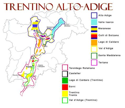 Trentino Alto Adige Wine Areas Wine Map Wine Tasting Guide Wine Region
