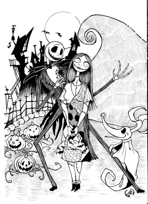 Below you will find 90 high quality printable images. Pin by Chatel Caroline on Jack Skellington & Sally ...