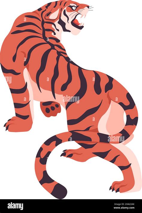 Tigre de bengala real Imágenes vectoriales de stock Alamy