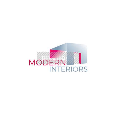 Modern Interior Design Logo Modern Room Pixellogo