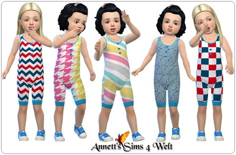 Toddlers Bodysuits Nr 02 At Annetts Sims 4 Welt Sims 4 Updates