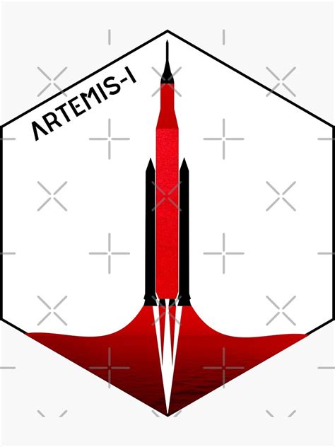 Artemis 1 Mission Patch Sticker For Sale By Spacecuriosity Redbubble