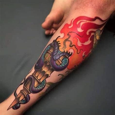 60 torch tattoos for men illuminated body art ideas