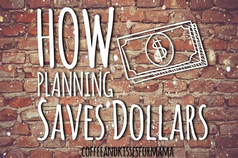 How Planning Saves Dollars | Frugal living tips, Frugal living, Frugal