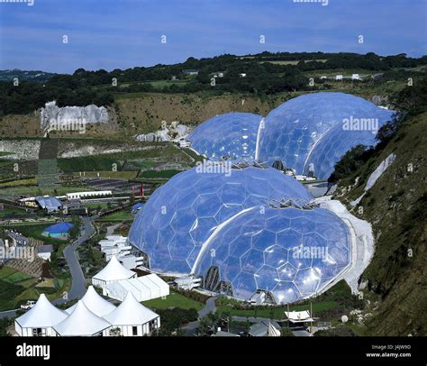 Great Britain South Narrow Country Cornwall Eden Project Overview