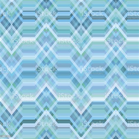 Seamless Blue Abstract Retro Vector Background Stock Illustration