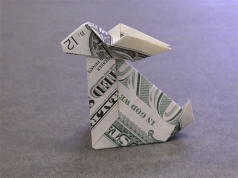 Dollar Money Origami Rabbit In 2023 Money Origami Dollar Bill