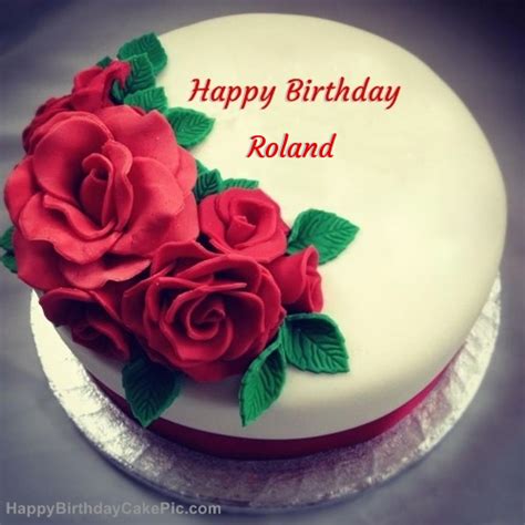 ️ Roses Birthday Cake For Roland