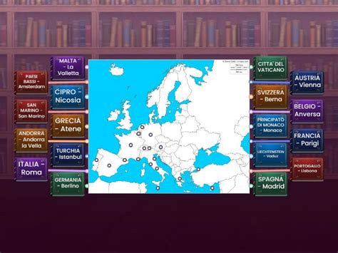 Geografia Europa Centro Occidentale Cartina Muta Stati E Capitali